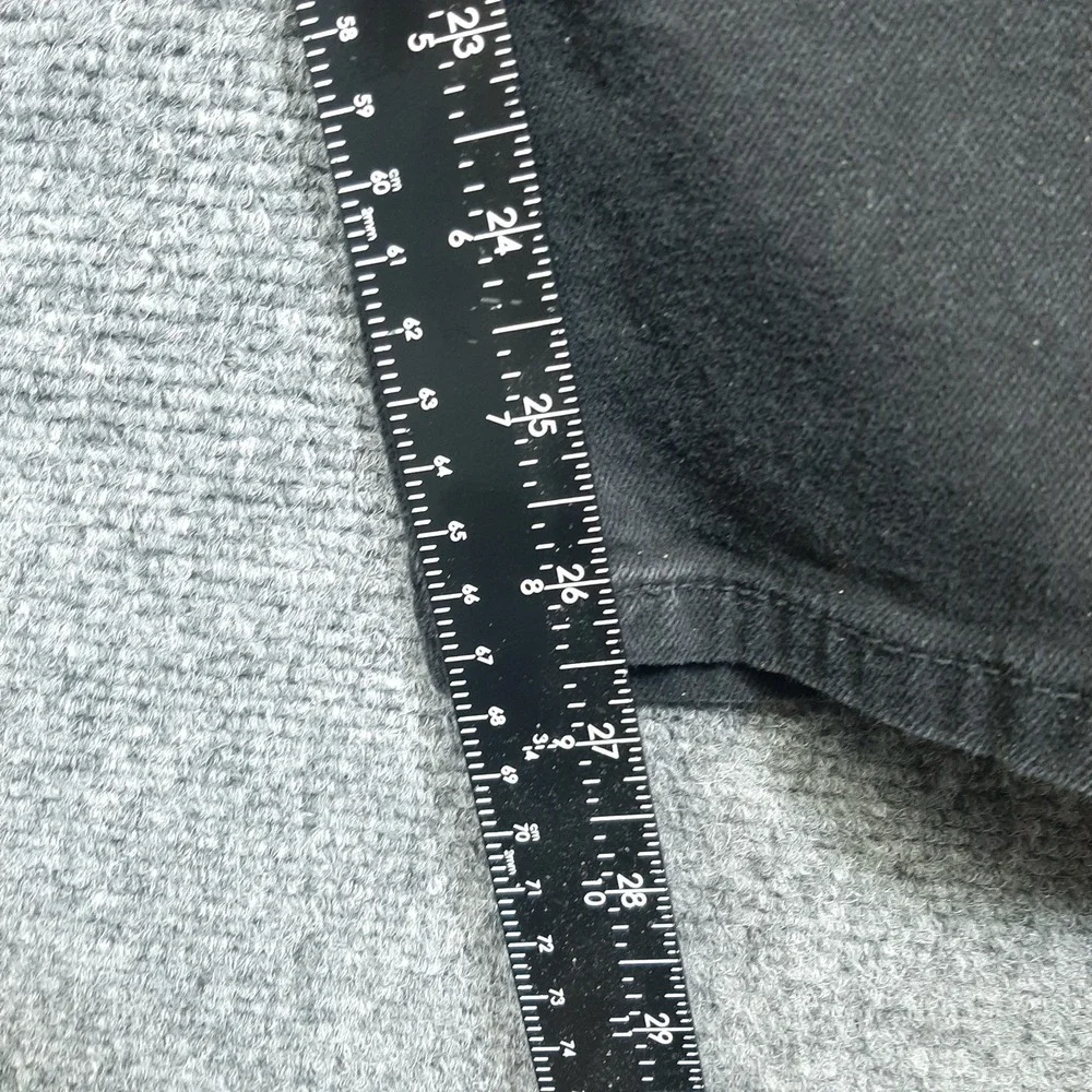 Levi's 505 Regular Fit Mens 40X30 Straight Denim Black Cotton Blend Jeans Pants